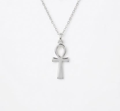 Tiny Ankh Necklace 925 Sterling Silver